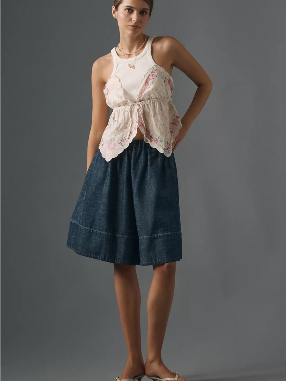 Anthropologie Pilcro Pull-On Skirty Shorts. EUC